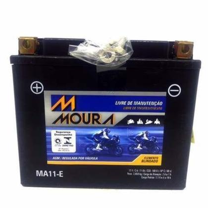 Bateria Moura Ma11-e Yamaha 600 Xj6 Yt12b-bs Ducati 696 Monster 696 Zx1000-c Ninja Imagem de Bateria Moura Ma11-e Yamaha 600 Xj6 Yt12b-bs Ducati 696 Monster 696 Zx1000-c Ninja