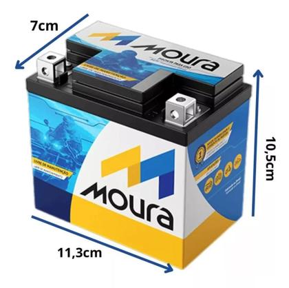 Bateria moura ma5d 5ah Moto Pcx Titan Cg Fan Biz Bros Fazer 125 Twister Imagem de Bateria moura ma5d 5ah Moto Pcx Titan Cg Fan Biz Bros Fazer 125 Twister