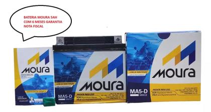 Bateria moura ma5d 5ah Moto Pcx Titan Cg Fan Biz Bros Fazer 125 Twister Imagem de Bateria moura ma5d 5ah Moto Pcx Titan Cg Fan Biz Bros Fazer 125 Twister