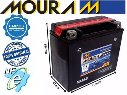 Bateria Moura Moto 18Ah MA18D Imagem de Bateria Moura Moto 18Ah MA18D