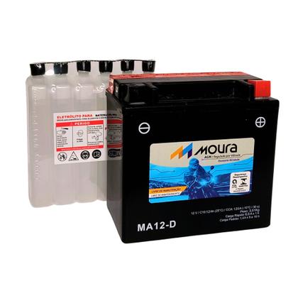 Imagem de Bateria Moura Moto  MA12D  12 Ah