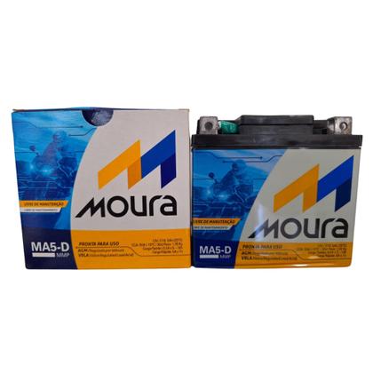 Imagem de Bateria Moura Moto Titan Fan Biz 5amperes Ma 5d Blindado