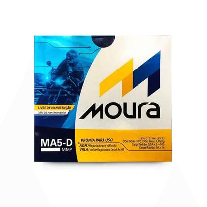 Bateria Moura Para Moto 12v 5ah CCA50A Lado Direito Positivo Imagem de Bateria Moura Para Moto 12v 5ah CCA50A Lado Direito Positivo