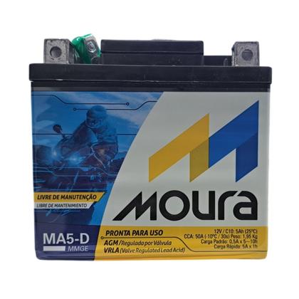 Bateria Moura Para Moto 12v 5ah CCA50A Lado Direito Positivo Imagem de Bateria Moura Para Moto 12v 5ah CCA50A Lado Direito Positivo