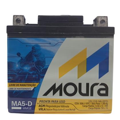 Bateria Moura Para Moto 12v 5ah CCA50A Lado Direito Positivo Imagem de Bateria Moura Para Moto 12v 5ah CCA50A Lado Direito Positivo