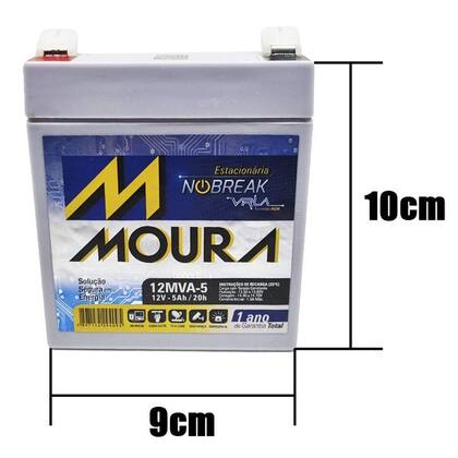 Imagem de Bateria  Moura  Para Nobreak 12v 5a  Original  1 Ano de Garantia