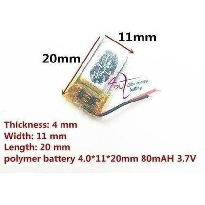 Imagem de Bateria  Mp3  Caneta 80 Mah 3,7v Fone De Ouvido 401120