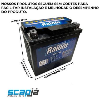Bateria Para Moto Trx 350 Fourtrax 2001 A 2008 13ah 12v - ScapJá Imagem de Bateria Para Moto Trx 350 Fourtrax 2001 A 2008 13ah 12v