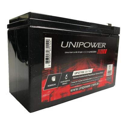 Imagem de Bateria Para Nobreak Unipower/unicoba 12v 7ah Mod. Up1270e