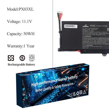 Imagem de Bateria para Notebook A AMANDA PX03XL 4500mAh 11,1V