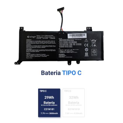 Imagem de Bateria para notebook compatível com Asus X Series X515  3800 mAh