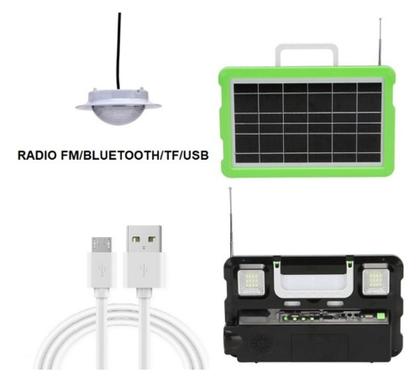 Imagem de Bateria Portatil Painel Placa Solar Lâmpada Luz Emergencia
