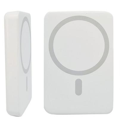 Imagem de Bateria Portátil Power Bank Mag safe Compatível Para iPhone 11 12 13 14 E 15 - Branco