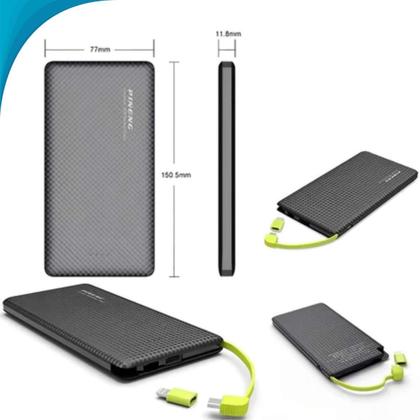 Imagem de Bateria Portátil Universal Bom para Celulares e Tablets Entrega Relâmpago