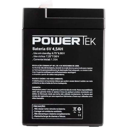 Imagem de Bateria Powertek 4.5AH 6 VOLTS EN071