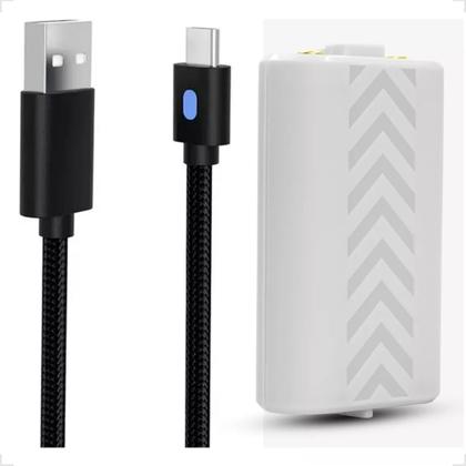 Imagem de Bateria Recarregável 1200 mAh Cabo Tipo C De 3 Metros C/Led Para Controle Compatível XBOX Series X/S Tyx0634b