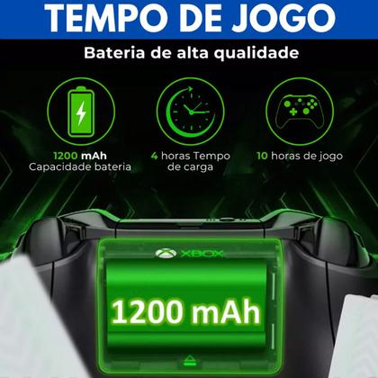 Imagem de Bateria Recarregável 1200 mAh Cabo Tipo C De 3 Metros C/Led Para Controle Compatível XBOX Series X/S Tyx0634b