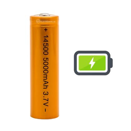 Imagem de Bateria Recarregável 14500 3.7V 5000mAh Longa Duração para Aparelhos Eletrônicos