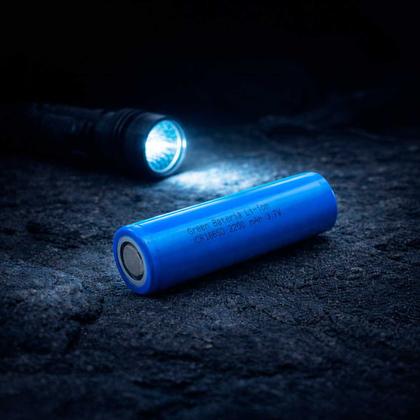 Imagem de Bateria Recarregável 18650 3,7v 2200mah Dura Muito Tempo