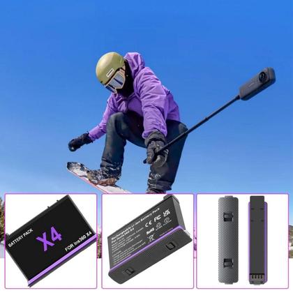Imagem de Bateria Recarregável 2500Mah Para Câmera Insta360 X4