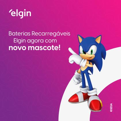 Imagem de Bateria Recarregável 9 Volts Elgin 9v 250mah Original