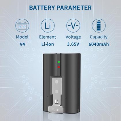 Imagem de Bateria Recarregável ANCBD V4 3,65V 6040mAh para Ring-Doorbell