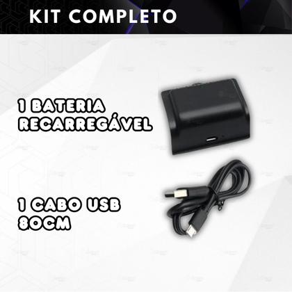 Imagem de Bateria Recarregável Com Cabo USB Carregador Compatível com Controle Manete Wireless de Xbox One S/X