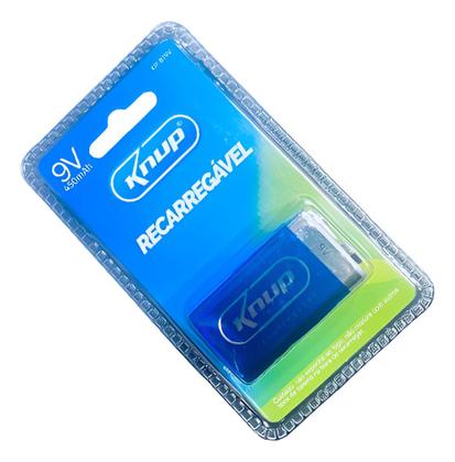 Imagem de Bateria Recarregável Knup 9v 450mah Kp-bt9v