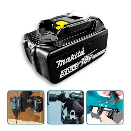 Imagem de Bateria Recarregável Makita BL1850B 1, 2 ou 4 Unidades 18V 5.0Ah LTX Compatível com A Linha LTX Esmerilhadeiras Furadeiras Martelete Profissional