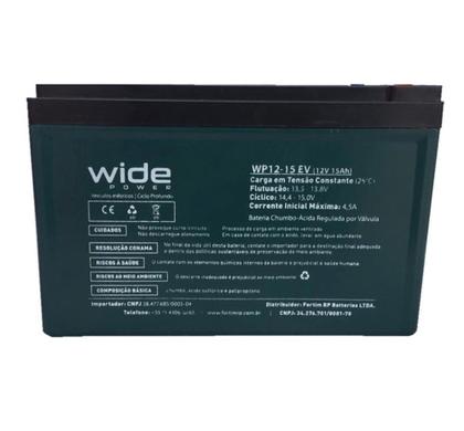 Imagem de Bateria Selada Ciclo Profundo 12V 15ah Para bicicleta elétrica , Skate Elétrico , Scooter