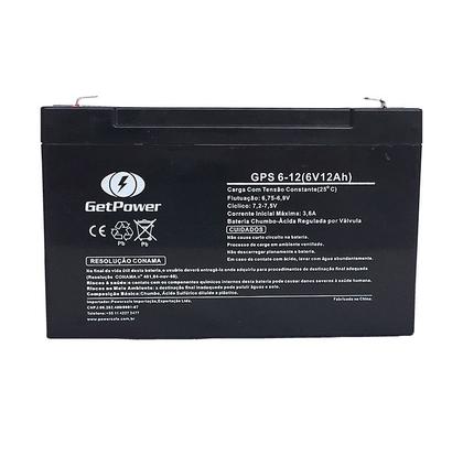 Imagem de Bateria Selada GetPower 6V 12ah GetPower VRLA (AGM) - Moto Elétrica