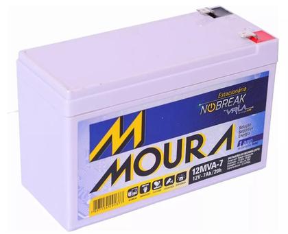 Imagem de Bateria Selada Moura 12V 7Ah para No-Break, Alarmes e Cerca Elétrica