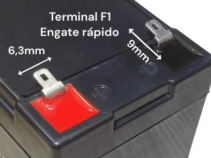 Imagem de Bateria Selada VRLA 12V 7Ah Lacerda para Alarme e Cerca Elétrica