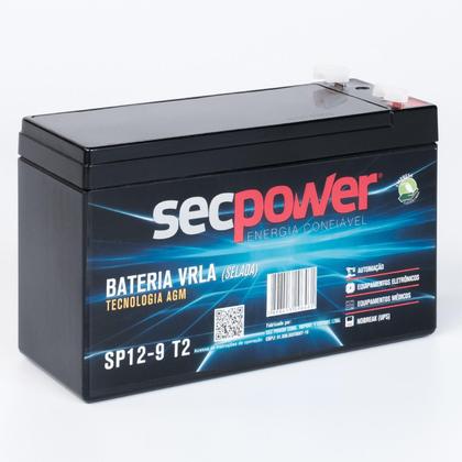 Imagem de Bateria Selada Vrla Agm 12v 9ah Sp12-9 t2 Secpower