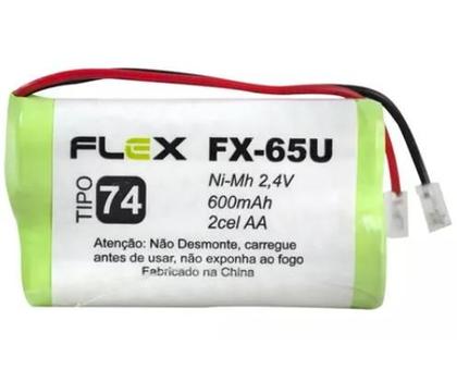 Imagem de Bateria Sem fio Para Telefone 2,4v 600mah Aa FX-65U - FLEX XCELL