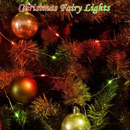 Imagem de Bateria String Lights BOSSERN, pacote com 4, 6 m, vermelha e verde, à prova d'água