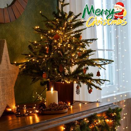 Imagem de Bateria String Lights DealBeta, pacote com 4, 50 LED, 5 m, branca quente