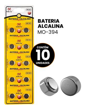 Imagem de Bateria Tipo Botão Alcalina 394 Cartela Com 10 Pilhas