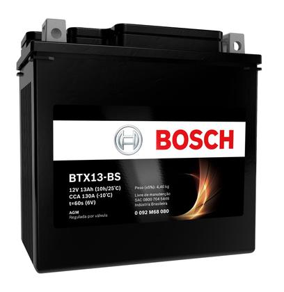 Imagem de Bateria Triumph Tiger 900 12v 13ah Bosch Btx13-bs (ytx14-bs)