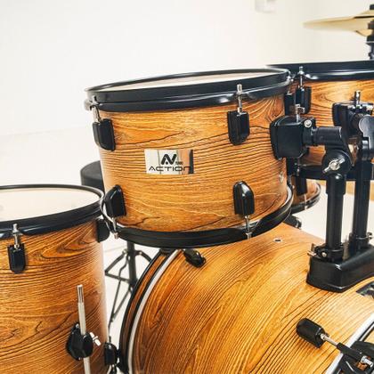 Imagem de Bateria turbo action 20 - madeira escura (mogno)