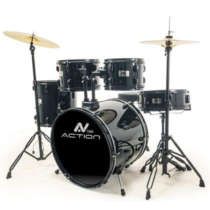 Imagem de Bateria turbo action 22 - black sparkle