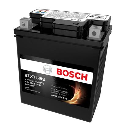 Imagem de Bateria Yamaha Ys 250 Fazer 7ah Bosch Btx7l-bs (ytx7l-bs)