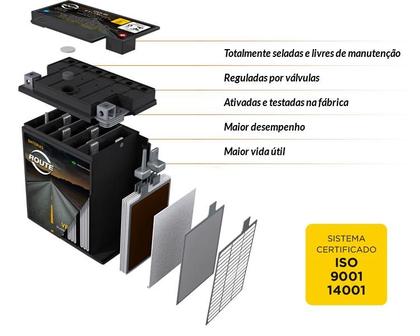 Bateria yes - intruder 125 - v- blade 250 06/08 route ytx9a-bs - 9ah Imagem de Bateria yes - intruder 125 - v- blade 250 06/08 route ytx9a-bs - 9ah