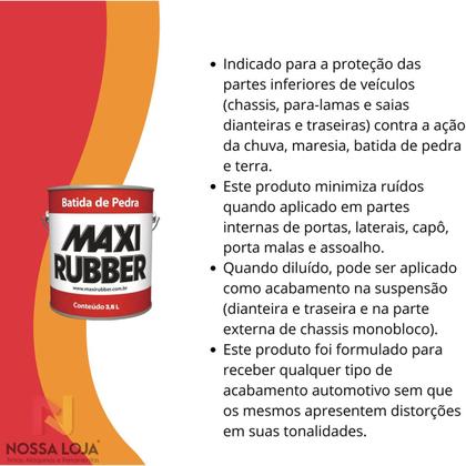 Imagem de Batida De Pedra Branco gl 3,6L Maxi Rubber