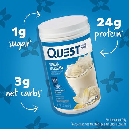 Imagem de Batido de baunilha com proteína em pó Quest Nutrition 1,6 kg