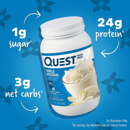 Imagem de Batido de baunilha de proteína em pó Quest Nutrition 1 kg