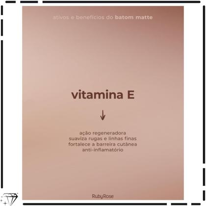 Imagem de Batom Bala Velvety Linha Glass Ruby Rose - Acabamento Aveludado