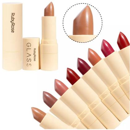 Imagem de Batom Bala Velvety Linha Glass Ruby Rose - Acabamento Aveludado