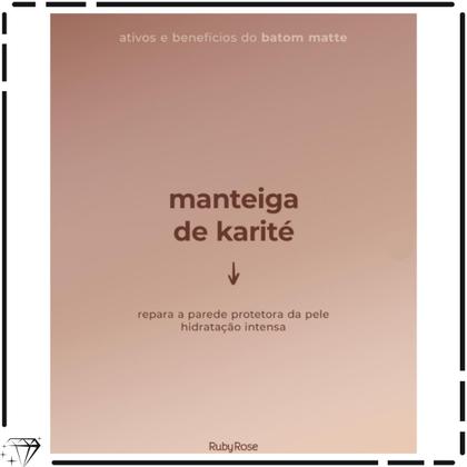 Imagem de Batom Bala Velvety Linha Glass Ruby Rose - Acabamento Aveludado