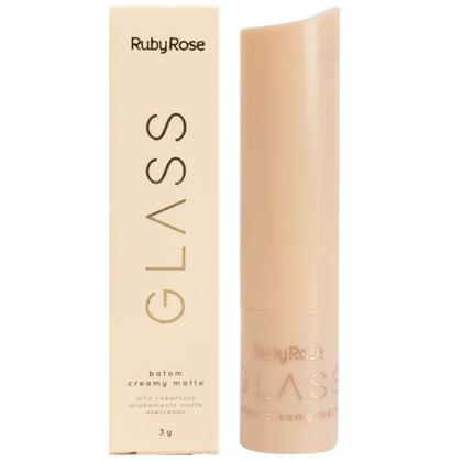 Imagem de Batom Cremoso Creamy Matte Glass Ruby Rose HBF567